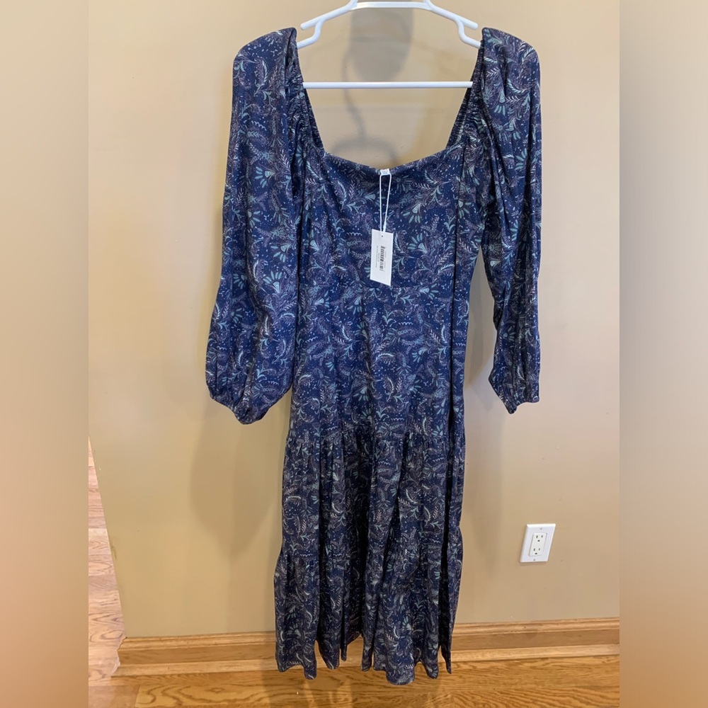 Lucyparis Raissa tiered blue dress brand new with tags size small